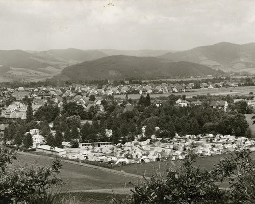 Blick auf den Campingplatz