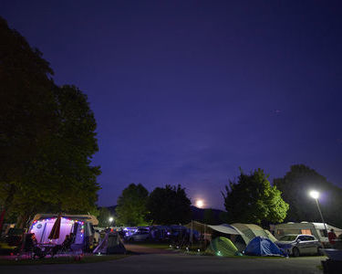 Abendstimmung auf dem Camping Kirchzarten  (Copyright: Markus Schwerer)